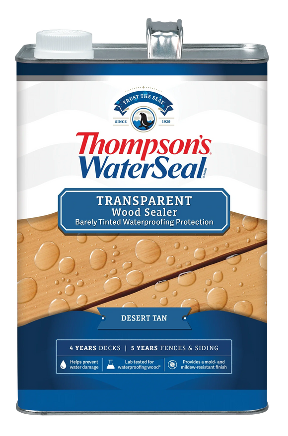 Thompson’s® WaterSeal® Transparent Wood Sealer 1 Gallon Desert Tan