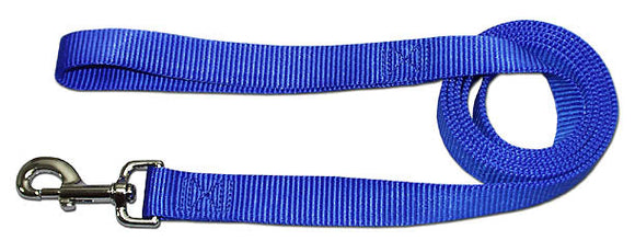 Leather Brothers One Ply Nylon Lead 3/8in x 4ft Blue (3/8