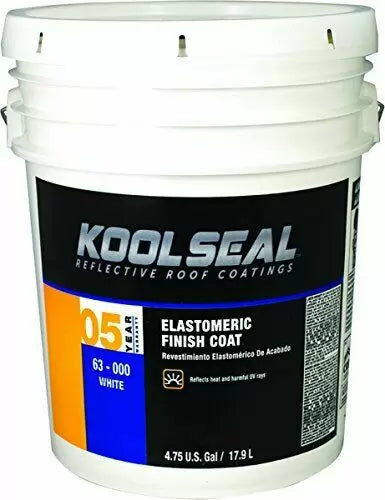 Kool Seal® 7 Year Elastomeric Roof Coating 5 Gallons White (5 Gallons, White)