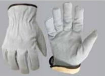 Boss Gloves Insulated Split Cowhide Leather Driver, Medium, Gray (Medium, Gray)