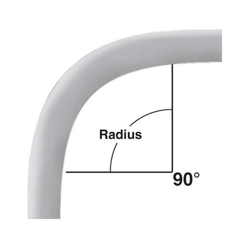 Cantex 2-1/2 in. x 90-Degree x 36 in. Radius Plain End Schedule 80 Special Radius Elbow (2-1/2 x 90-Degree x 36, Gray)