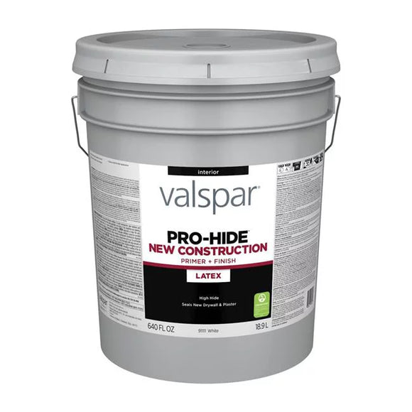 Valspar® Pro-Hide® Interior New Construction Primer 5 Gallon White (5 Gallon, White)