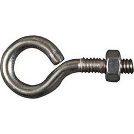 Eye Bolts, Stainless Steel, 1/4 x 2-In.