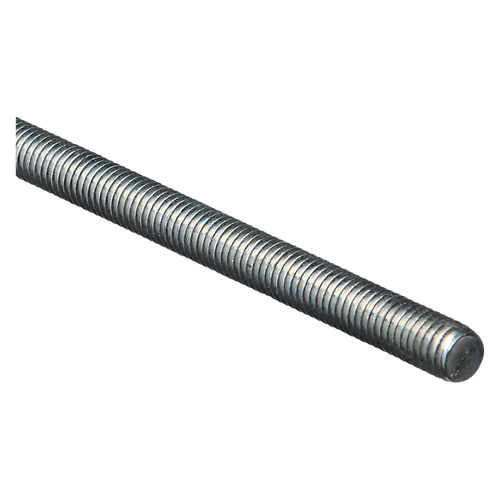 National Hardware Steel Threaded Rods Coarse Thread 7/16-14 x7 2, Zinc Plated