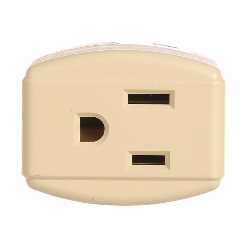Eaton Cooper Wiring Three Outlet Cube Tap 15A, 125V Ivory (125V, Ivory)