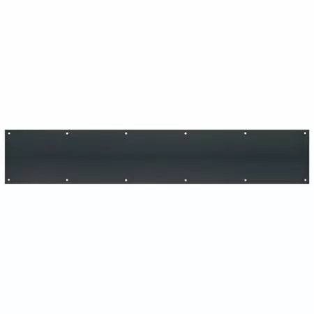 Tell Manufacturing Matte Stainless Steel Kickplate, Black 6” x 30”