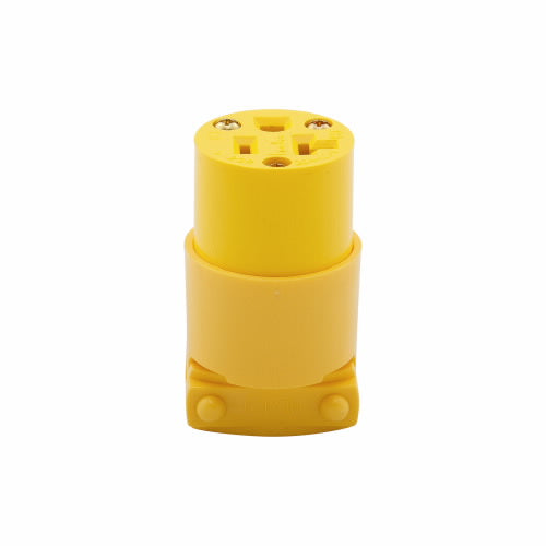 Eaton Cooper Wiring Arrow Hart Straight Blade Connector 20A, 125V Yellow (125V, Yellow)