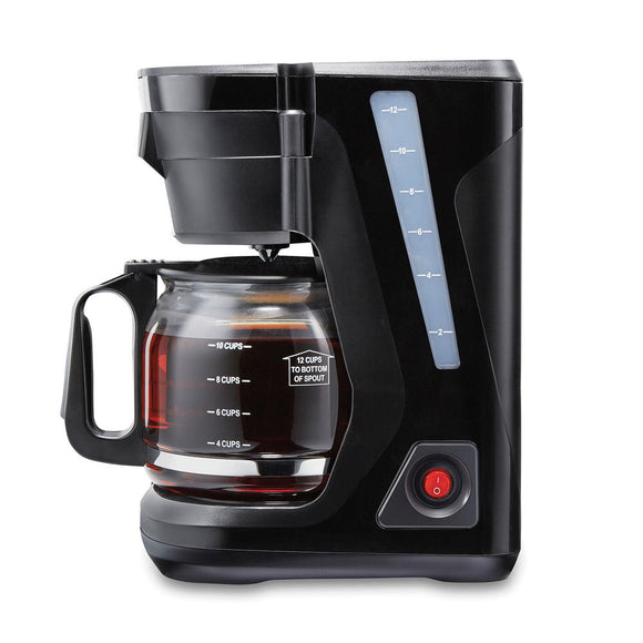 Proctor Silex FrontFill™ Compact 12 cup (black) Coffee Maker (12 cup, Black)