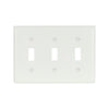 Cooper Wiring Devices Standard Switch Plate - 3-Gang - White (3 Gang, White)