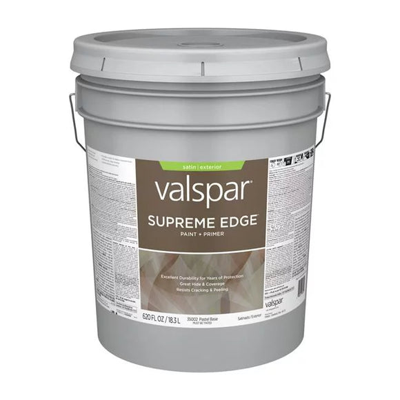 Valspar® Supreme Edge™ Exterior Paint & Primer Satin 5 Gallon Pastel Base