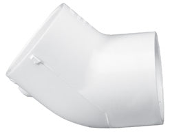 Lasco Fittings PVC 45 Degree Elbow Slip By Slip (2 