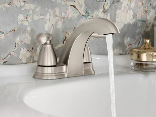 Moen Banbury Two-Handle Low Arc Bathroom Faucet