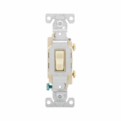 Eaton Cooper Wiring Commercial Grade Toggle Switch 20A, 120/277V Ivory