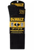 DeWALT Men's Heavyweight Cotton Crew Work Socks (2 Pack Black)