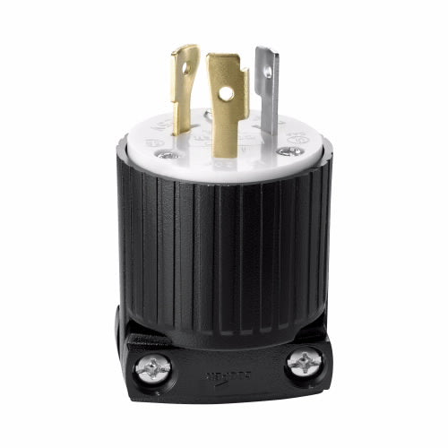 Eaton Cooper Wiring Safety Grip Locking Plug 20A, 125V Black (125V, Black)