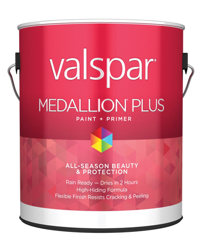 Valspar® Medallion® Plus Exterior Paint + Primer Flat 1 Quart White Base