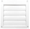 Speedi-Products 4-Inch Diameter Louvered Plastic Hood, White with 11-Inch Long Tailpipe (4