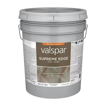 Valspar® Supreme Edge™ Exterior Paint & Primer Semi-Gloss 5 Gallon Pastel Base