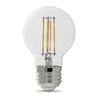 Feit Electric 60W Replacement G16 1/2 Medium Base Soft White Dimmable Enhance Glass Filament Globe LED