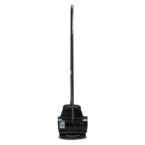 Power Clean Lobby Dustpan and Angled Broom with Hanging Hook (33