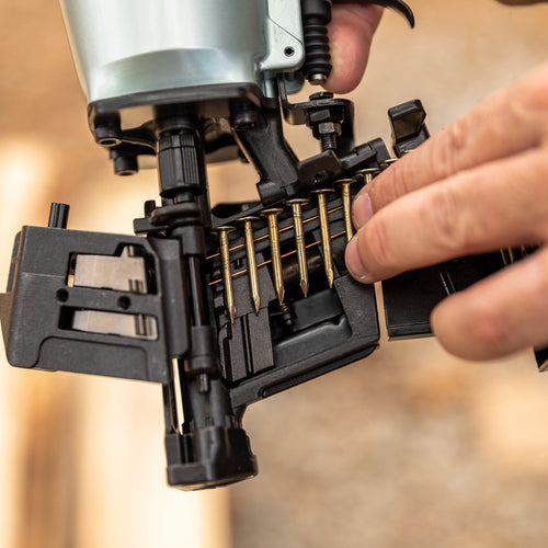 Metabo HPT Pro Bundle Coil Roofing Nailer with BONUS Impact Driver Kit