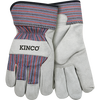 Kinco Suede Cowhide Palm With Safety Cuff Large Gray (Large, Gray)