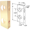 Defender Security 9 In. Brass High Security Door Reinforcer
