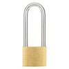 Brinks Commercial 40mm Solid Brass Keyed Padlock with 2.5” Shackle Clearance, 2-Pack - Chrome Plated with Hardened Steel Shackle