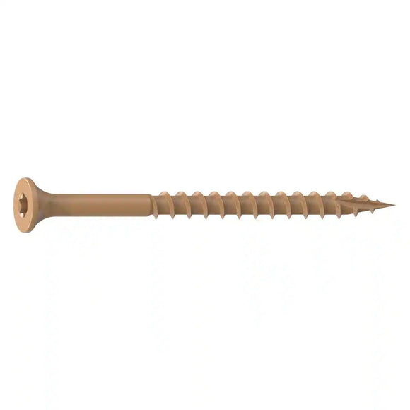 National Nail 2 in. #8 ProTech Tan Premium Star Drive Bugle-Head Deck Screws (100-Count)