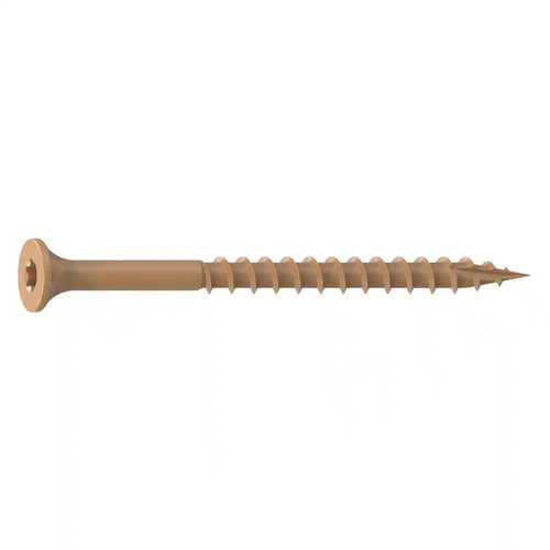 National Nail Buglehead Deck Screw, Star Drive, 3 X #9, Tan, 100CT