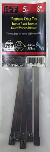 K-T Industries 7.9 Stainless Steel, Wide, 5/Pk