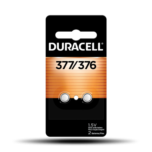 Duracell  377/376 Silver Oxide Button Battery