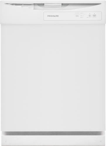 Frigidaire 24 Built In Full Console Dishwasher with 12 Place Settings with 5-Level Wash System- White