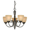 Hardware House 543728 5 light Chandelier, Berkshire Series ~ Classic Bronze