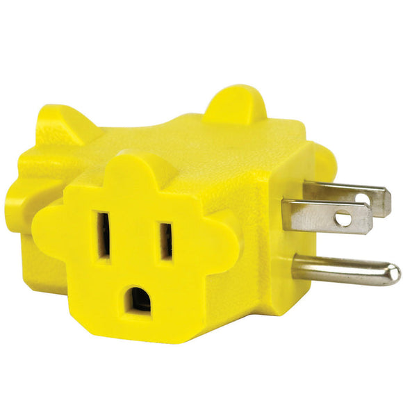 Prime 3-Outlet 90° Power Block Adapter