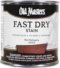 Old Masters 60416 Fast Dry Stain, Red Mahogany ~ 1/2 pint
