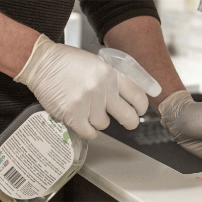 Ammex Gloveworks Ivory Latex PF Ind Large Gloves