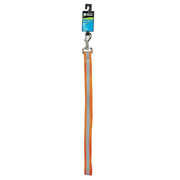 Boss Pet Guardian Gear Reflective Lead 6Ft X 1In Orange