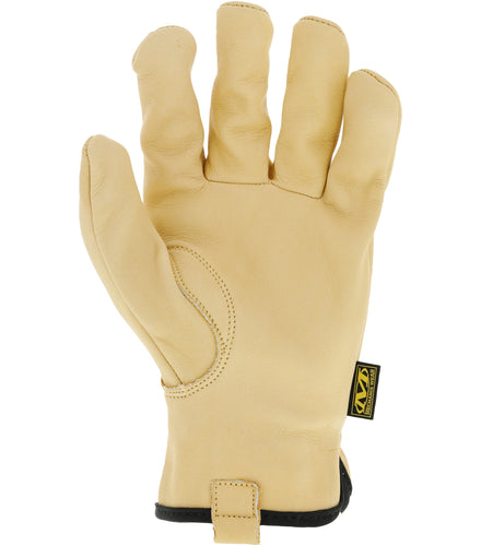 Mechanix Wear Leather Work Gloves Leather Cow Driver Medium, Brown