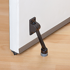National Hardware Commercial Grade, Kickdown Door Stop 4, Oil Rubbed Bronze