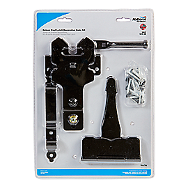 National Hardware Deluxe Latches Decorative T-Hinges Gate Kit, Black