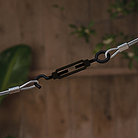 National Hardware Turnbuckle Hook and Eye 3/8 X 10-1/2, Storm Shine