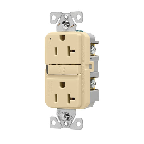 Eaton Slim GFCI Receptacle GF20V