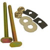 Toilet Closet Bolt Bowl-to-Floor Kit, Brass
