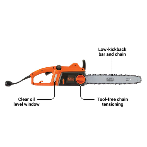 Black & Decker Electric Chainsaw 12-Amp