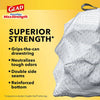 Glad ForceFlex MaxStrength™ with Clorox® Bags Lemon Fresh Bleach Scent