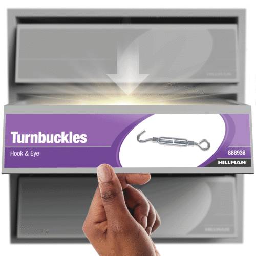 Hillman Group Hardware Essentials Hook and Eye Turnbuckle Zinc