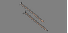 Midwest Fastener Dark Oak Brown Painted Steel Panel Flat Head Nails