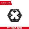 Milwaukee SAE 1 Hex Threading Dies