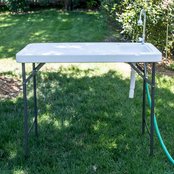 Sportsman Series Folding Outdoor Work Table With Faucet